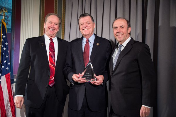 Congressman Cole receives America's Public Television Stations (APTS) presents their Champion of Public Broadcasting Award to Congressman Tom Cole.